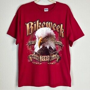 Daytona Bike Week 2010 Bald Eagle T-shirt L